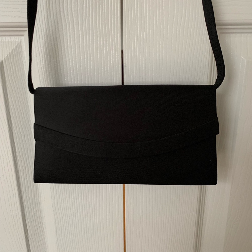 Simple black evening bag